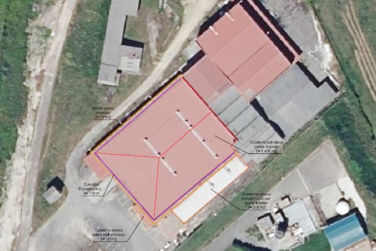 Fotografía aérea de una nave para reparar