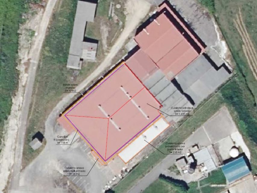 Fotografía aérea de una nave para reparar