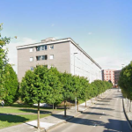 Fotografía de una calle antes de ser afectada por la inundación